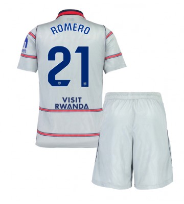 Atletico Madrid Cristian Romero #21 Tredjeställ Barn 2026-27 Kortärmad (+ Korta byxor)